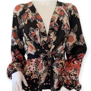 Free People Run Free Floral Boho Top